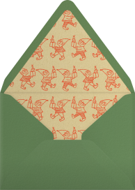 Santa and His Elves - Paperless Post Envelope