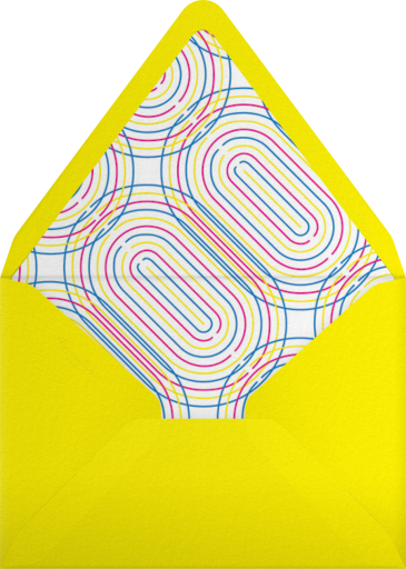Neon Decades - Paperless Post Envelope