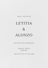 Minimalist (Text Only) - Save the Date by Crane & Co.