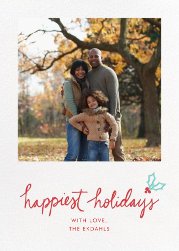 Holiday Holly - Holiday Card by Linda and Harriett