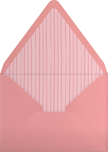 Scalloped Floral Border Invitation Envelope