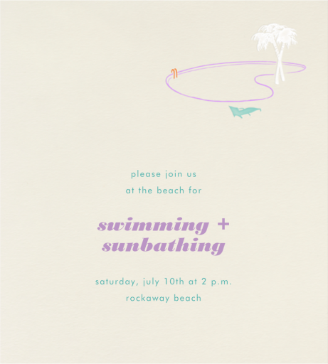 Vegas Pool Party - Beach Party Invitation by Paperless Post