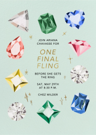 Beyond Brilliant - Bridal Shower Invitation by Carolyn Suzuki Studio