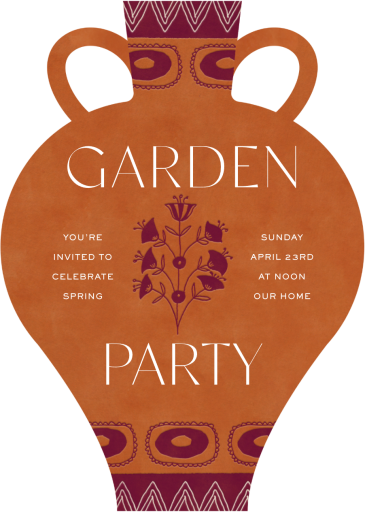 Floral Amphora - Invitation by Jungalow