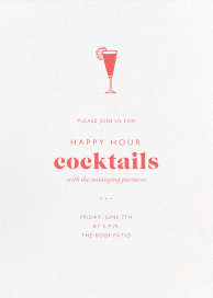 Ivory Plain - Happy Hour Invitation by Paperless Post