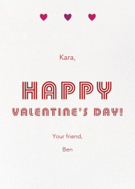 Triple Hearts - Valentine's Day Card by Paperless Post