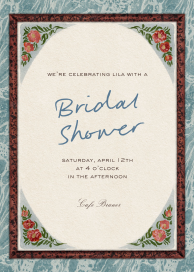 Floral Corners - Bridal Shower Invitation by Fin Fellowes