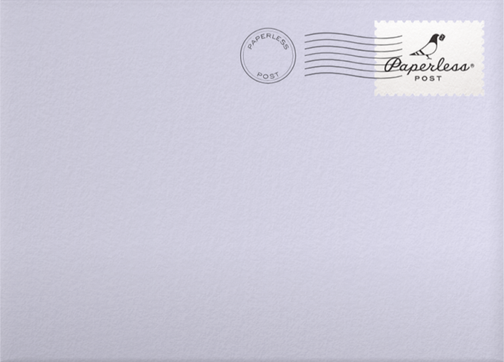 Organic Check Photo - Paperless Post Envelope