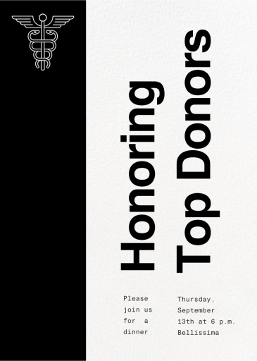 Caduceus Colophon - Appreciation Event Invitation by Paperless Post