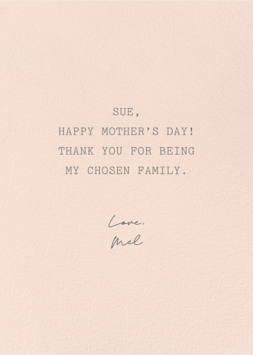 Mom to Mom - Mother's Day Card by 2021 Co. - Back