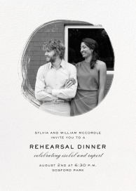 Painted Circle (Photo) - Rehearsal Dinner Invitation by Paperless Post