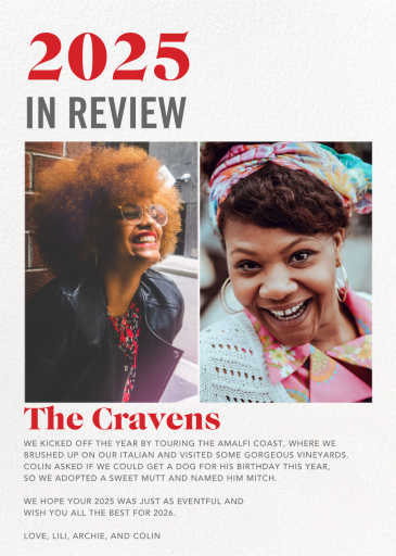 In Review - Holiday Card by Paperless Post