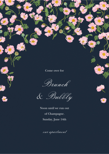 In the Cosmos - Mother's Day Invitation by Oscar de la Renta