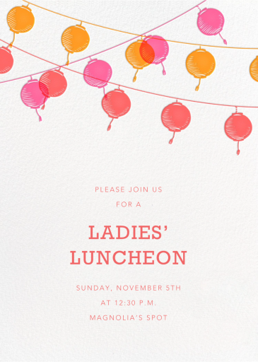 Golden String Lanterns by Paperless Post