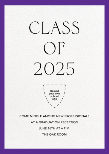 Bold Border (Customizable Template) - Graduation Invitation by Paperless Post