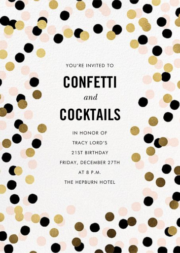 Confetti Shimmer - Business Event Invitation by kate spade new york