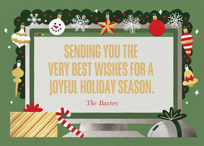 Home Screen - Holiday Card by Paperless Post - Back