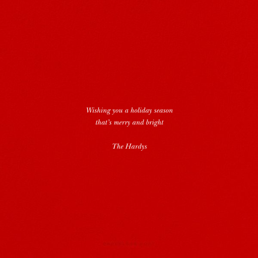 Ampersand Banner - Christmas Card by Paperless Post - Back