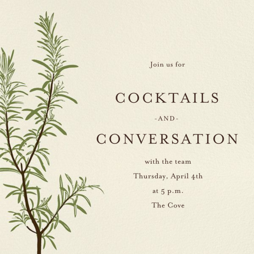 Rosemary - Cocktail Party Invitation by Paperless Post