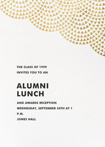 Savoy (Square) - Alumni Event Invitation by Paperless Post