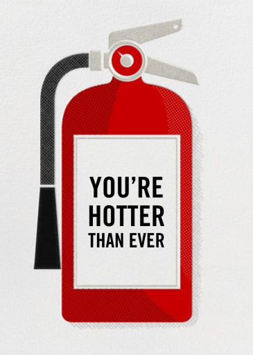 Fire Extinguisher - Anniversary Card by Paperless Post