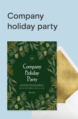 Holiday parties invitations