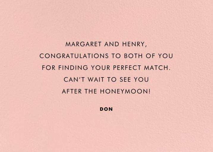 Swan in Love (Holly St Clair) - Congratulations Card by Wrap - Back