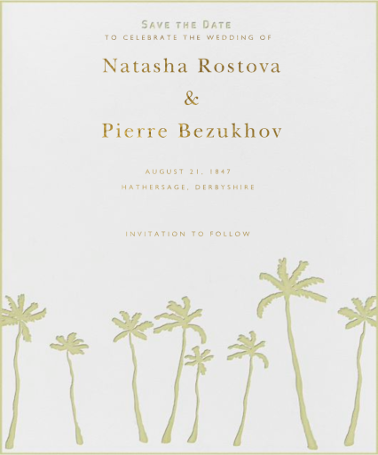 Palm Trees by Paperless Post