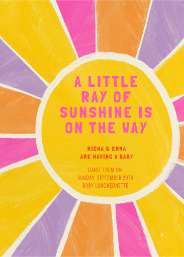 Solar Soirée - Baby Shower Invitation by Paperless Post