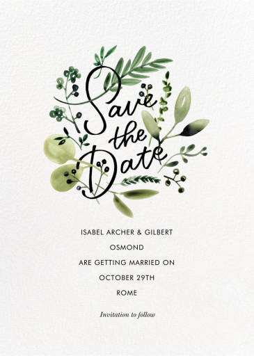 Mountain Greenery - Save the Date by Paperless Post