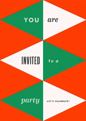 Deco Invite - Holiday Party Invitation by The Indigo Bunting
