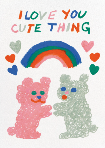 Cute Thing (Katie Benn) - Valentine's Day Card by Red Cap Cards