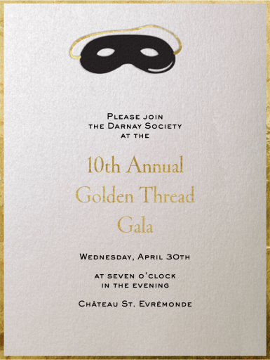 Domino Mask by Paperless Post