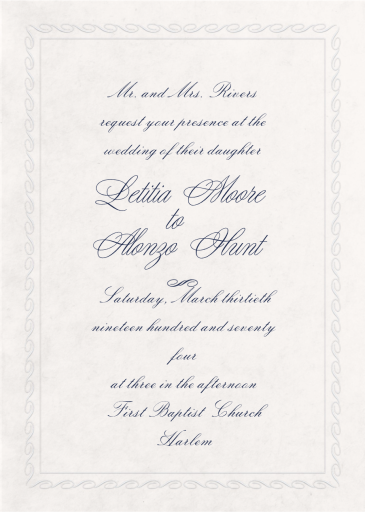 Soft Scroll - Invitation by Paperless Post