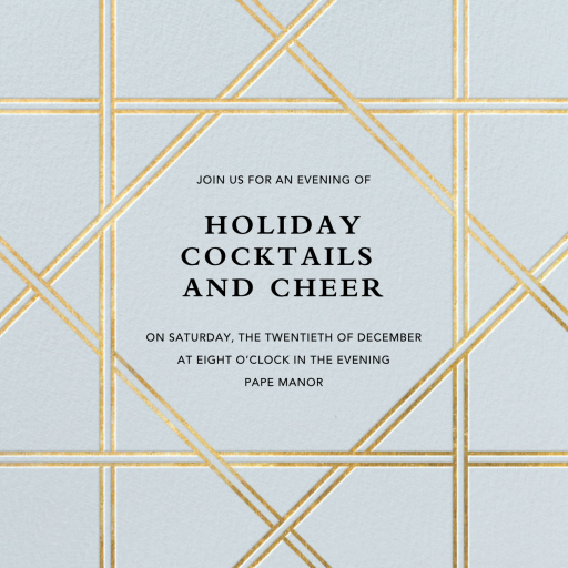 Southampton (New) - Corporate Holiday Party Invitation by Jonathan Adler