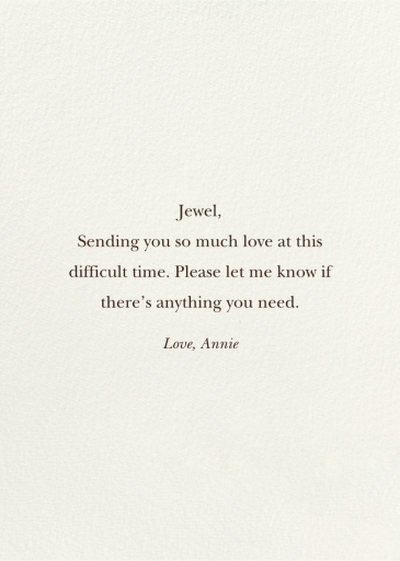 Set Sail - Sympathy Card by Felix Doolittle - Back