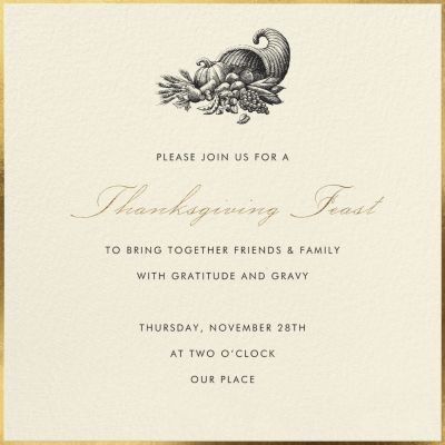 Thurloe - Paperless Post - Thanksgiving Invitations & Invitation Templates