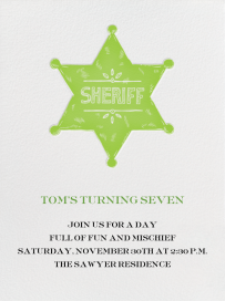 Sheriff Badge by Paperless Post