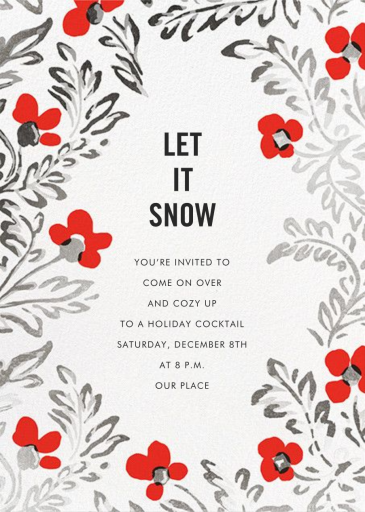 In the Poppies - Winter Party Invitation by kate spade new york