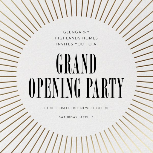 Our Story - Launch Party Invitation by Crate & Barrel