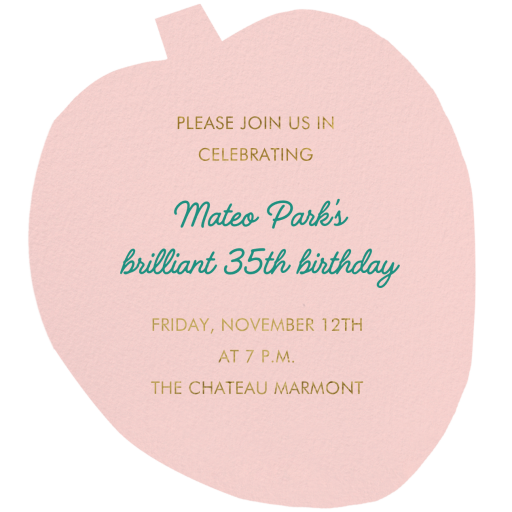 Party Palm Leaf by Carolyn Suzuki Studio - Back