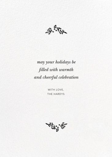 Richmond Park (Photo Invitation) by Oscar de la Renta - Back