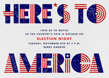 Cheers, America - Election Invitation by Paperless Post