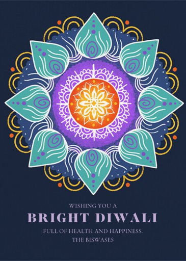Bright Rangoli - Diwali Card by Paperless Post