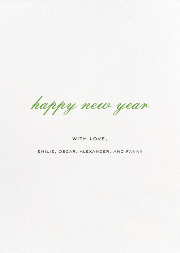 Confetti Branches (Photo) - New Year's Card by kate spade new york - Back