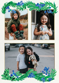 Blue Berries (Multi Photo) - Hanukkah Card by Mr. Boddington's Studio