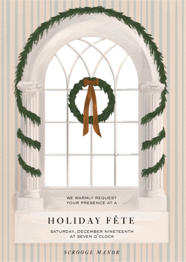 Festive Window - Holiday Party Invitation by Paperless Post