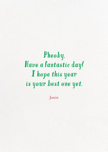 Strawberry Serendipity - Birthday Card by Mr. Boddington's Studio - Back