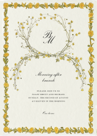 Day’s Eye - Wedding Brunch Invitation by Stephanie Fishwick