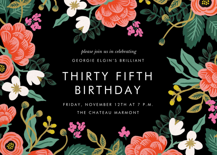 Birch Monarch (Frame) - Birthday Invitation by Rifle Paper Co.